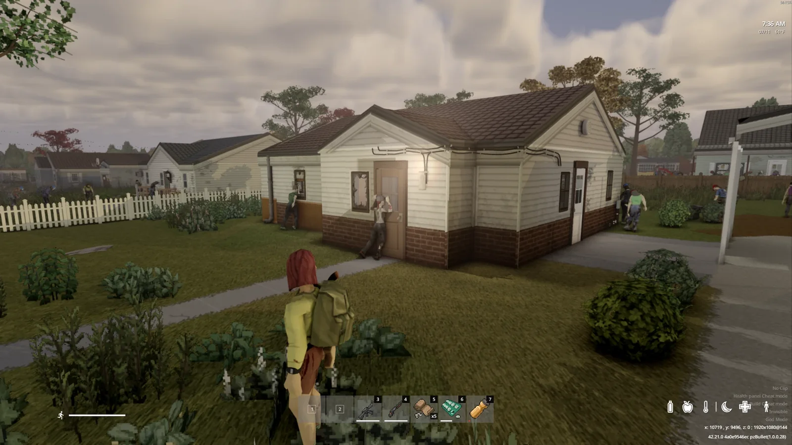 Cream house with complete gable ends